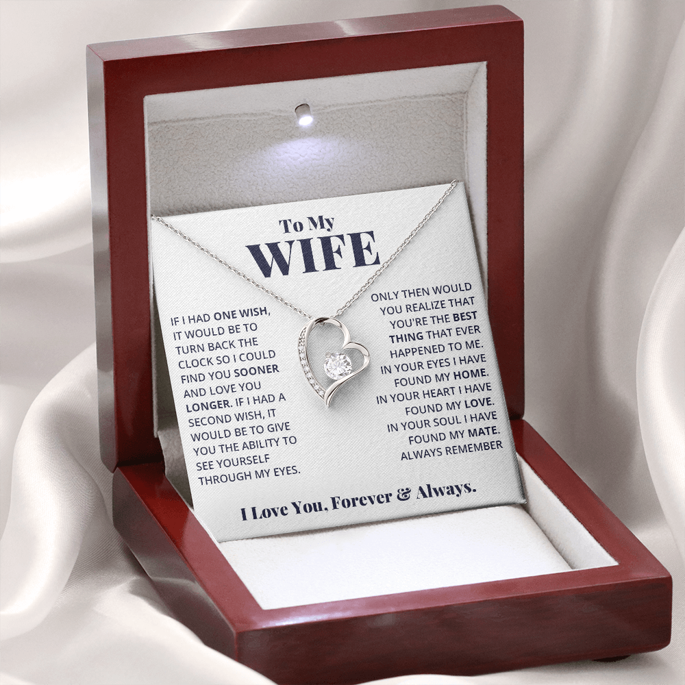 Wife - Your Heart - Love Forever Necklace