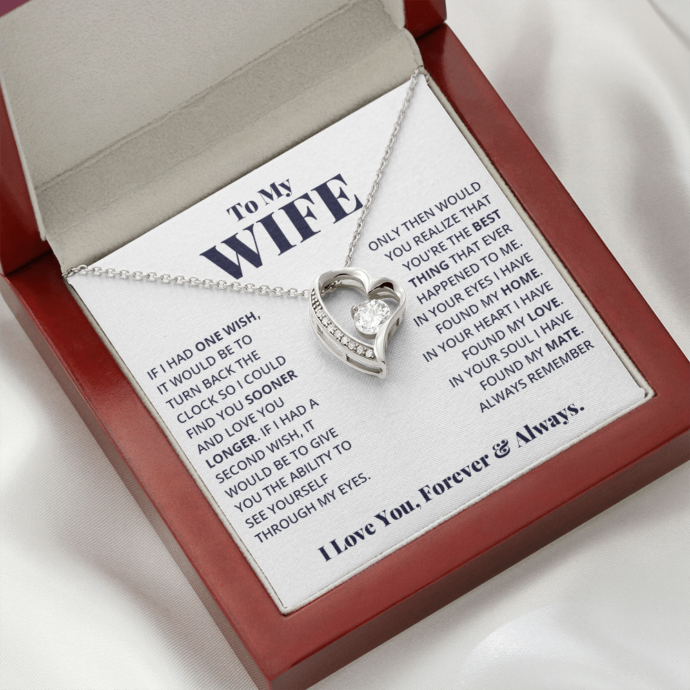 Wife - Your Heart - Love Forever Necklace