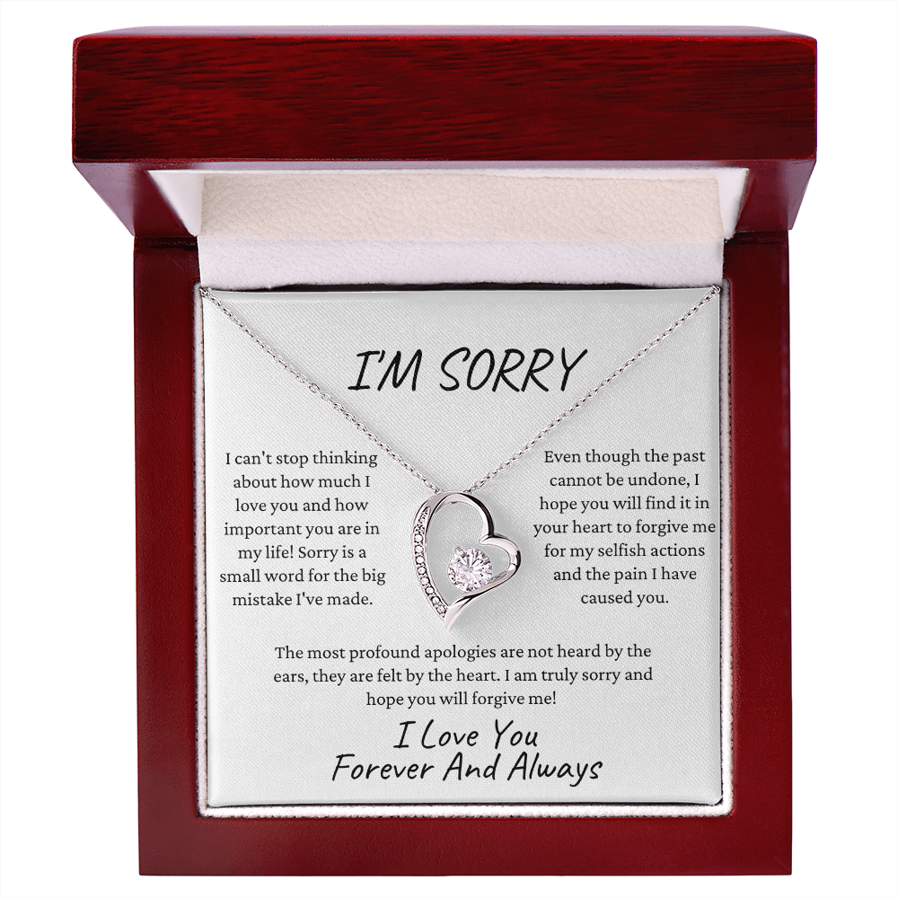 I'm Sorry I Love You | Forever Love Necklace