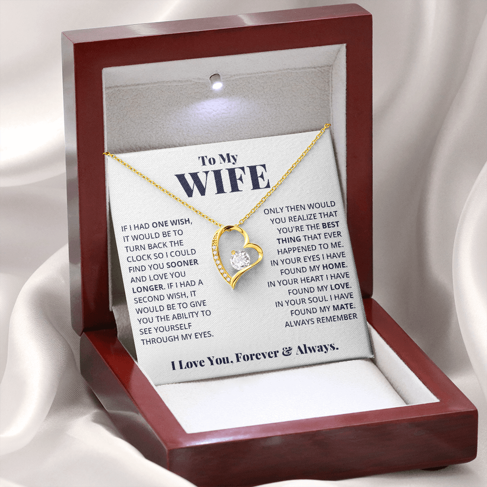 Wife - Your Heart - Love Forever Necklace