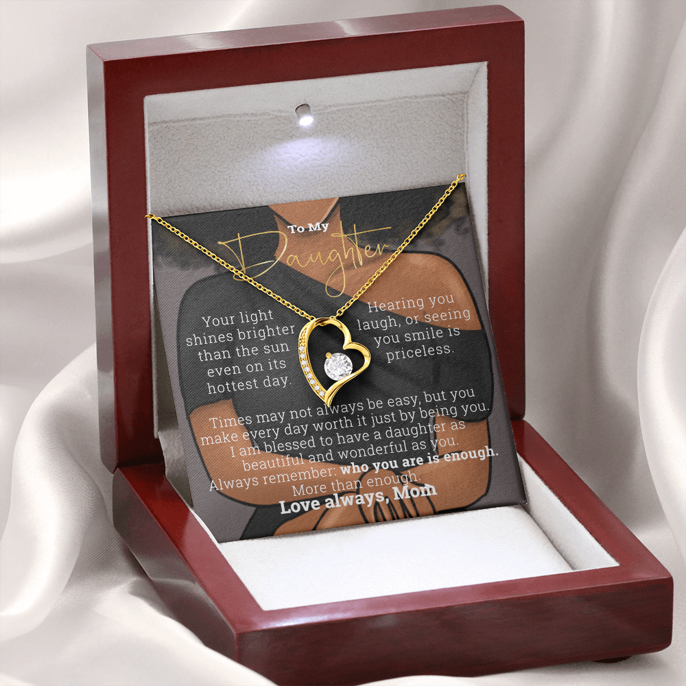 Gift for Daughter | To my daughter from Mom | Love Forever Minimalist Necklace