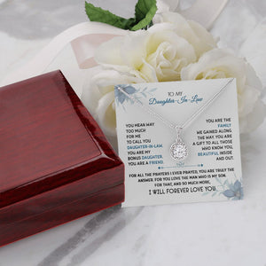 To My Daughter-In-Law - I Will Forever Love You - Eternal Hope Necklace