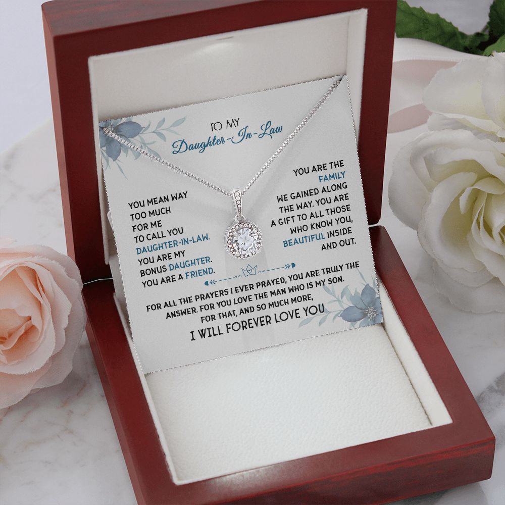 To My Daughter-In-Law - I Will Forever Love You - Eternal Hope Necklace
