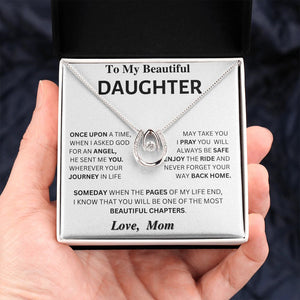Angel-Daughter Gift - Horseshoe Necklace