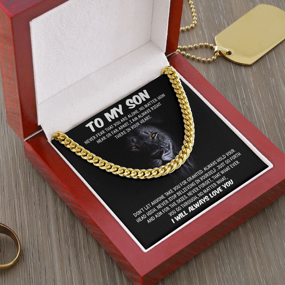 My Son | Never Fear - Cuban Link Chain