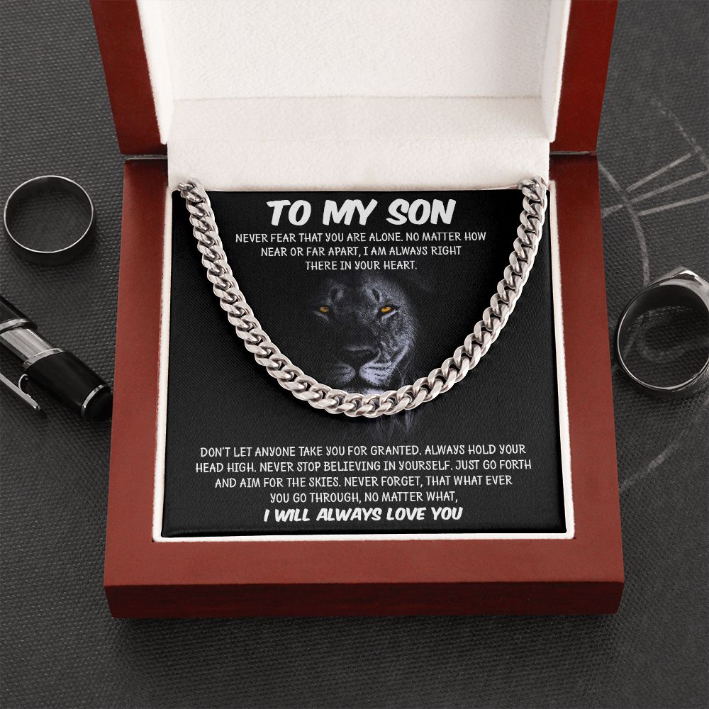 My Son | Never Fear - Cuban Link Chain
