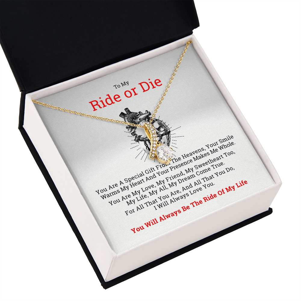 To My Ride or Die Gift Necklace