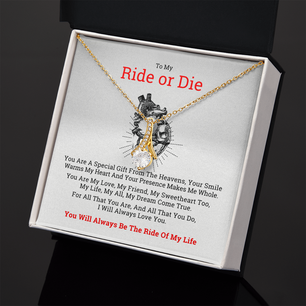 To My Ride or Die Gift Necklace