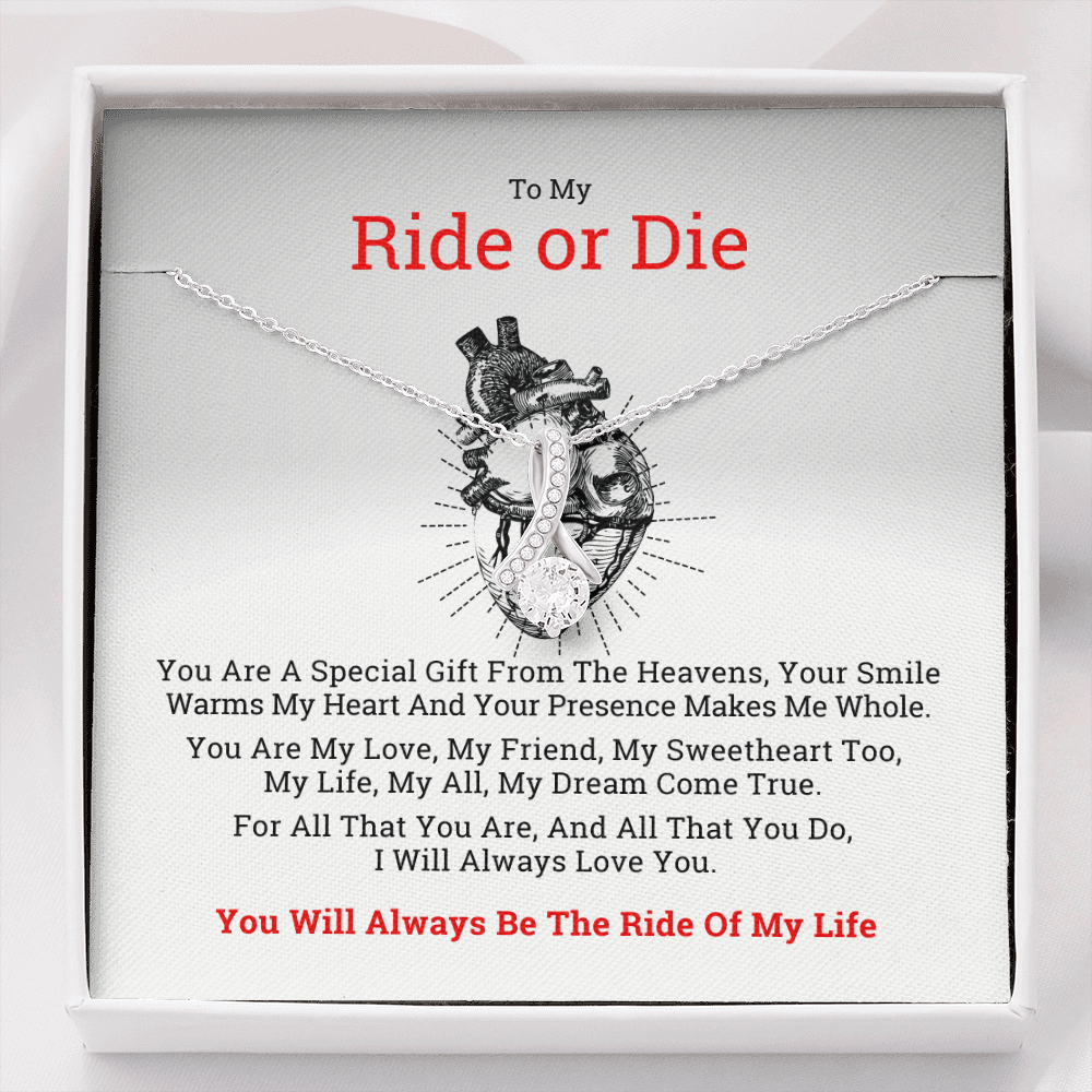 To My Ride or Die Gift Necklace