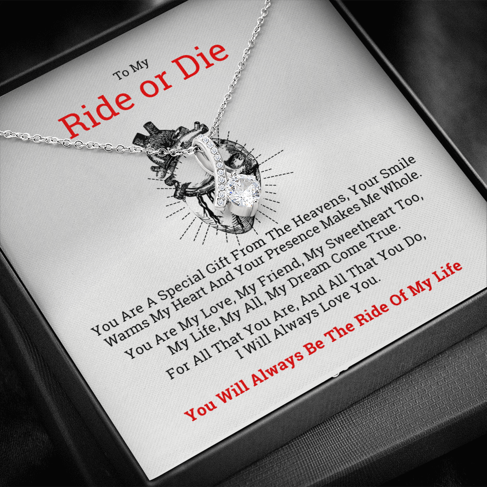To My Ride or Die Gift Necklace