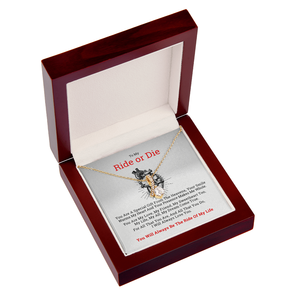 To My Ride or Die Gift Necklace