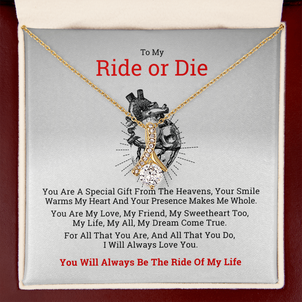 To My Ride or Die Gift Necklace