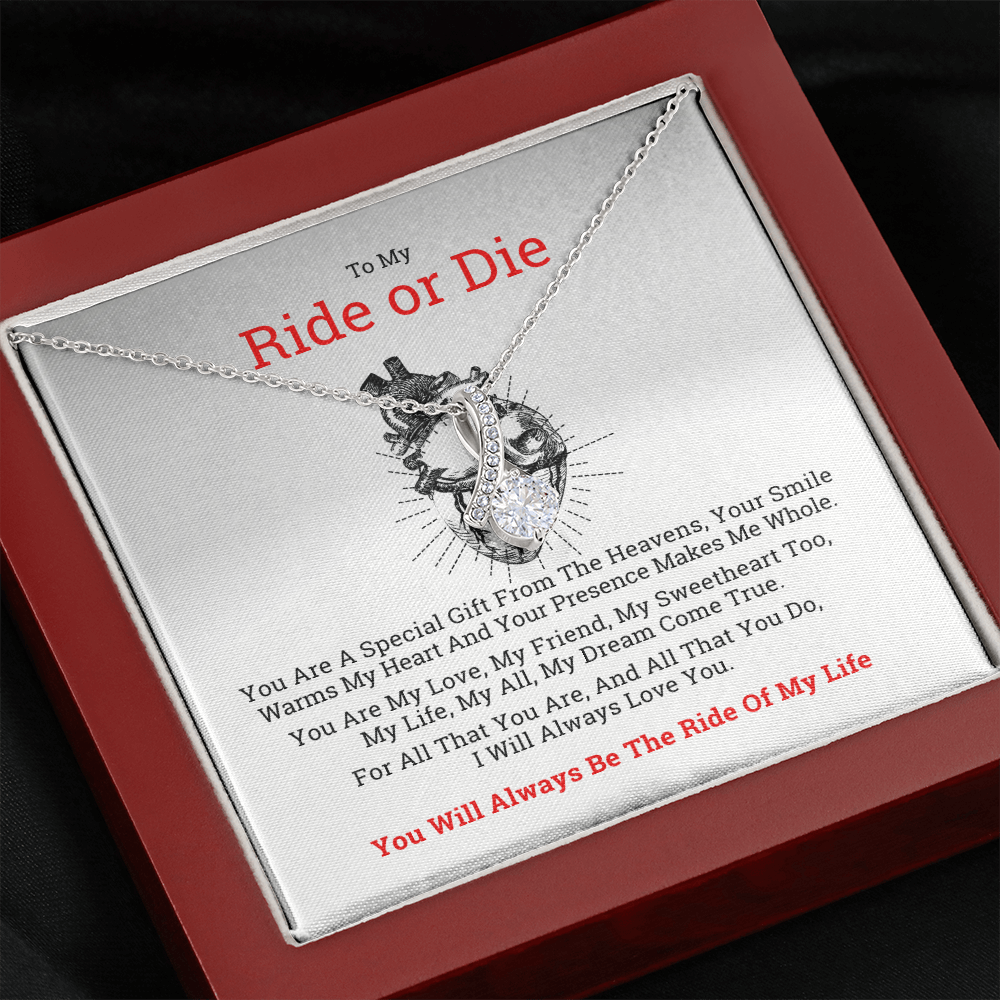 To My Ride or Die Gift Necklace