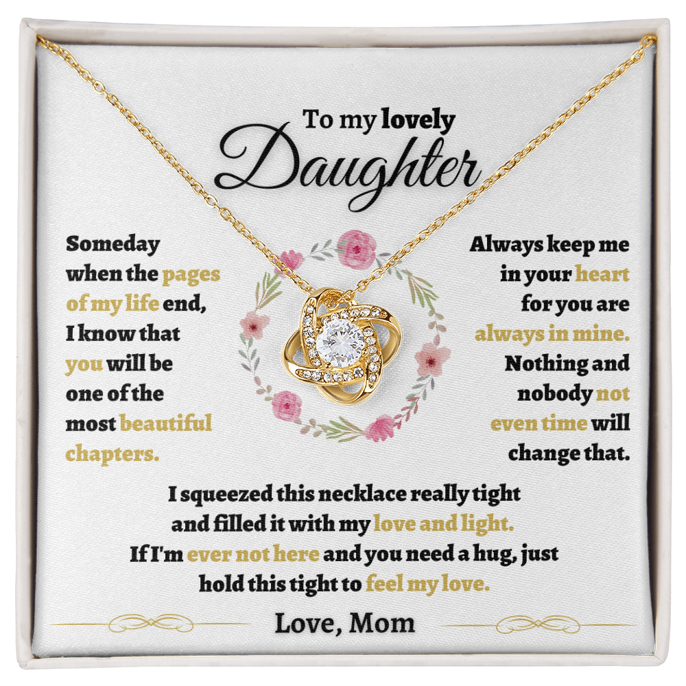 To my Daughter | Beautiful Chapters | Love Knot Necklace