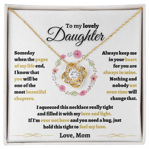 To my Daughter | Beautiful Chapters | Love Knot Necklace