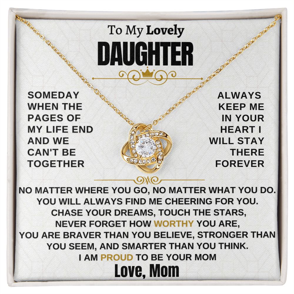 Gift for Daughter - I am proud to be your mom - TFG1