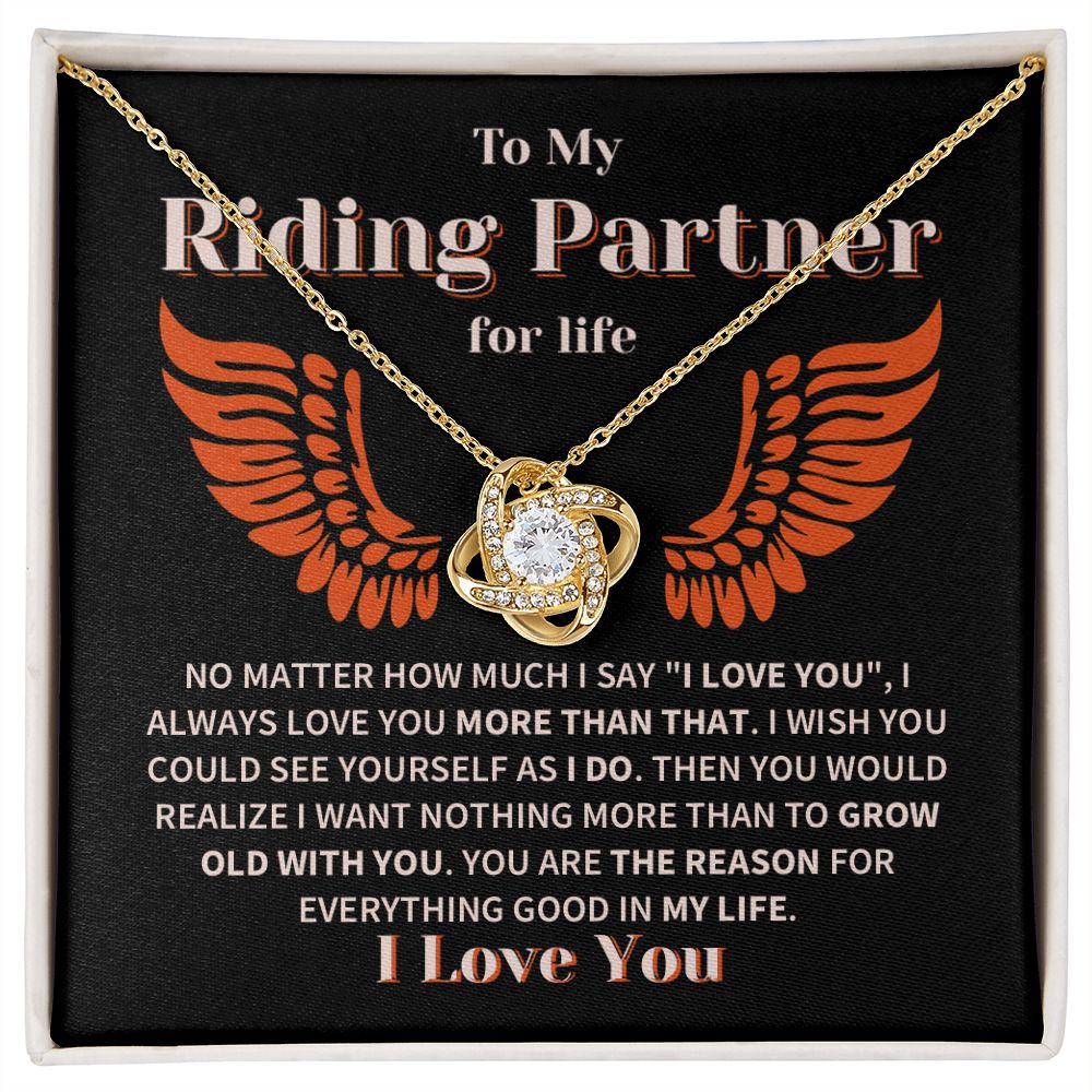 Riding Partner Grow Old Together Love Knot