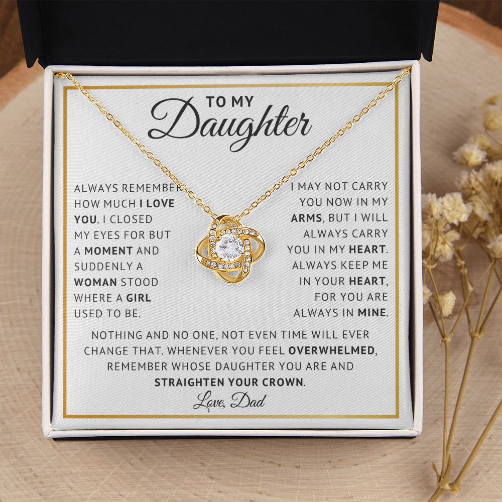 Daughter - Endless Love - Love Knot Necklace