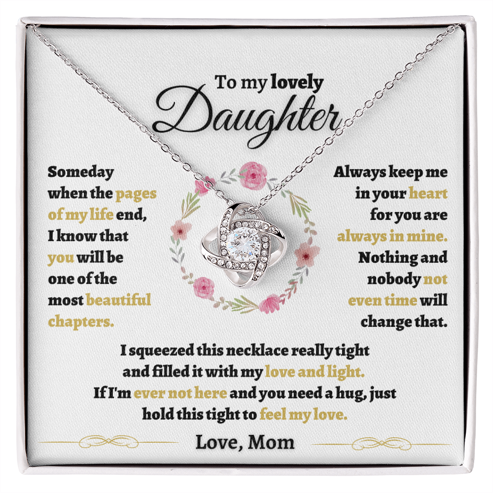 To my Daughter | Beautiful Chapters | Love Knot Necklace