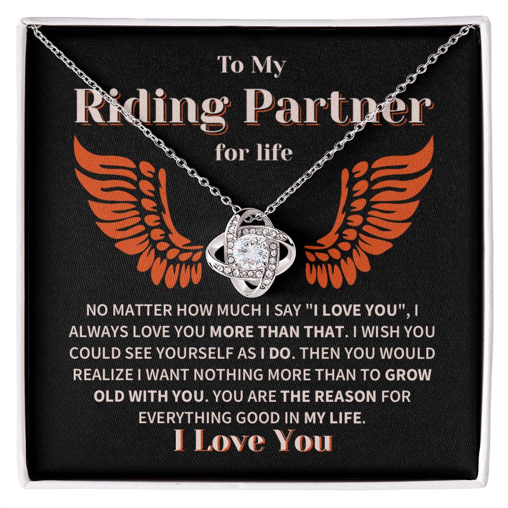 Riding Partner Grow Old Together Love Knot