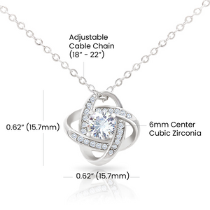To My Dearest Granddaughter - Most Beautiful Chapters - Love Knot Necklace