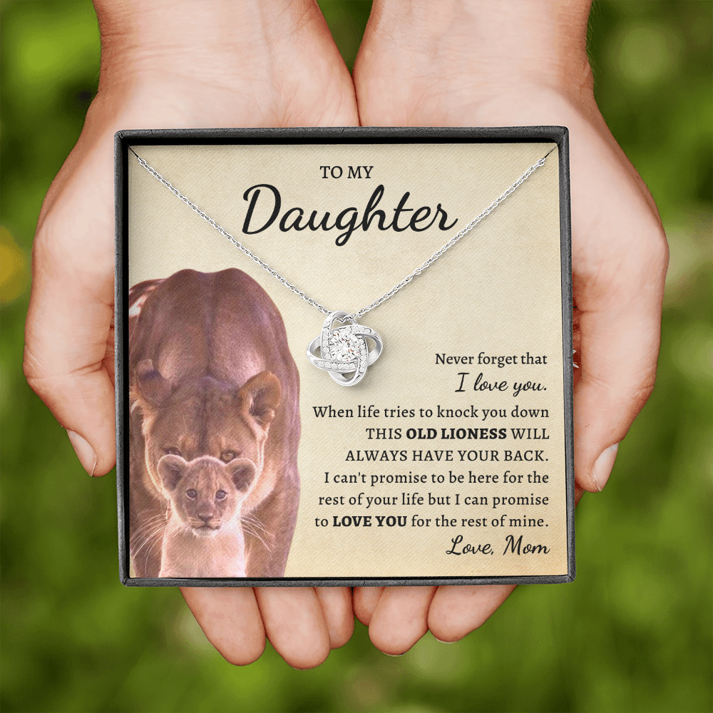 To My Daughter | Old Lioness | Love Knot Necklace