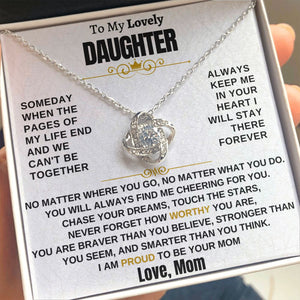 Gift for Daughter - I am proud to be your mom - TFG1