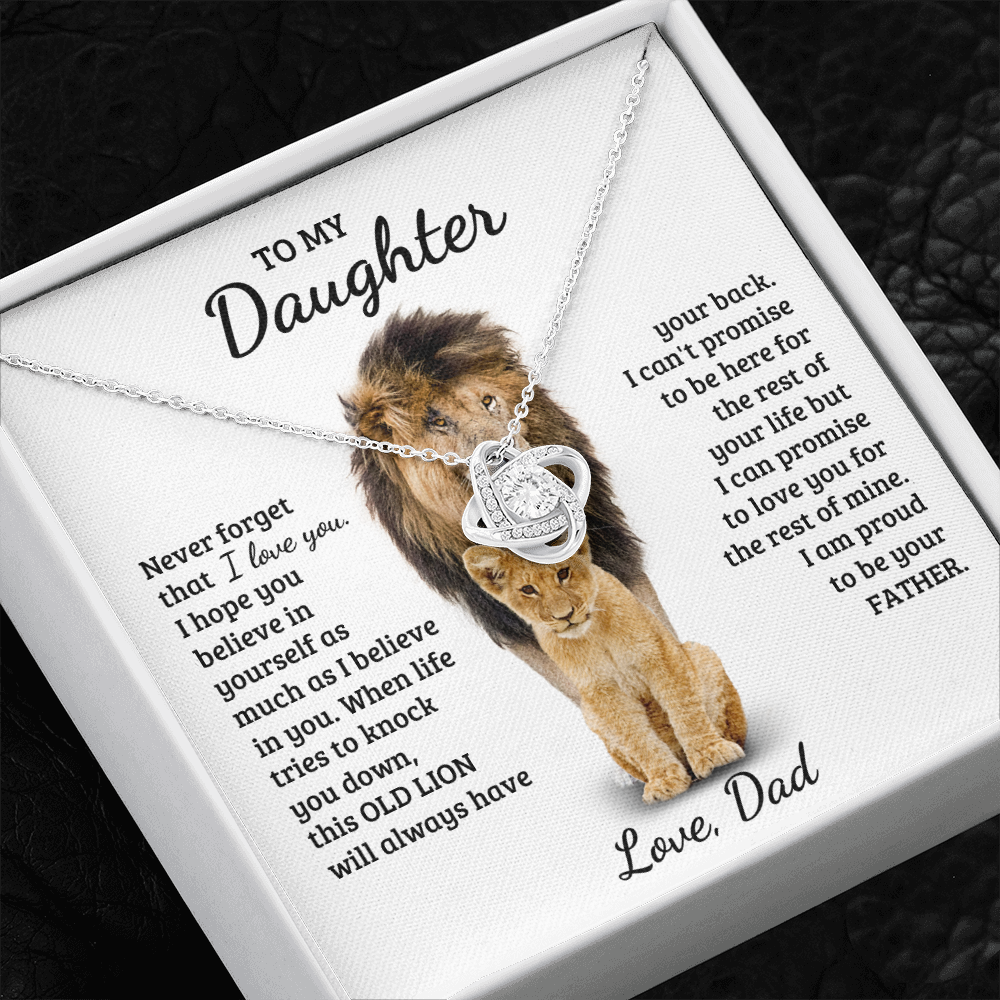 Daughter - My Life - Love Knot Necklace