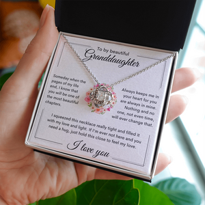Granddaughter Necklace | Birthday Gift | College Gift | Wedding Gift | Love Knot Necklace