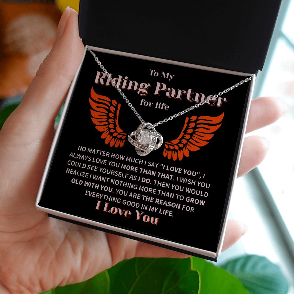 Riding Partner Grow Old Together Love Knot
