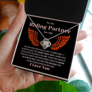 Riding Partner Grow Old Together Love Knot