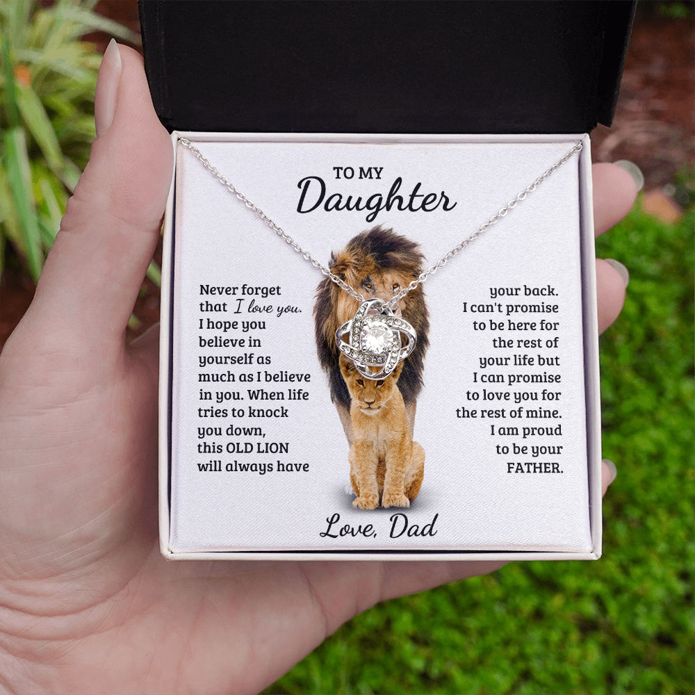 Daughter - My Life - Love Knot Necklace