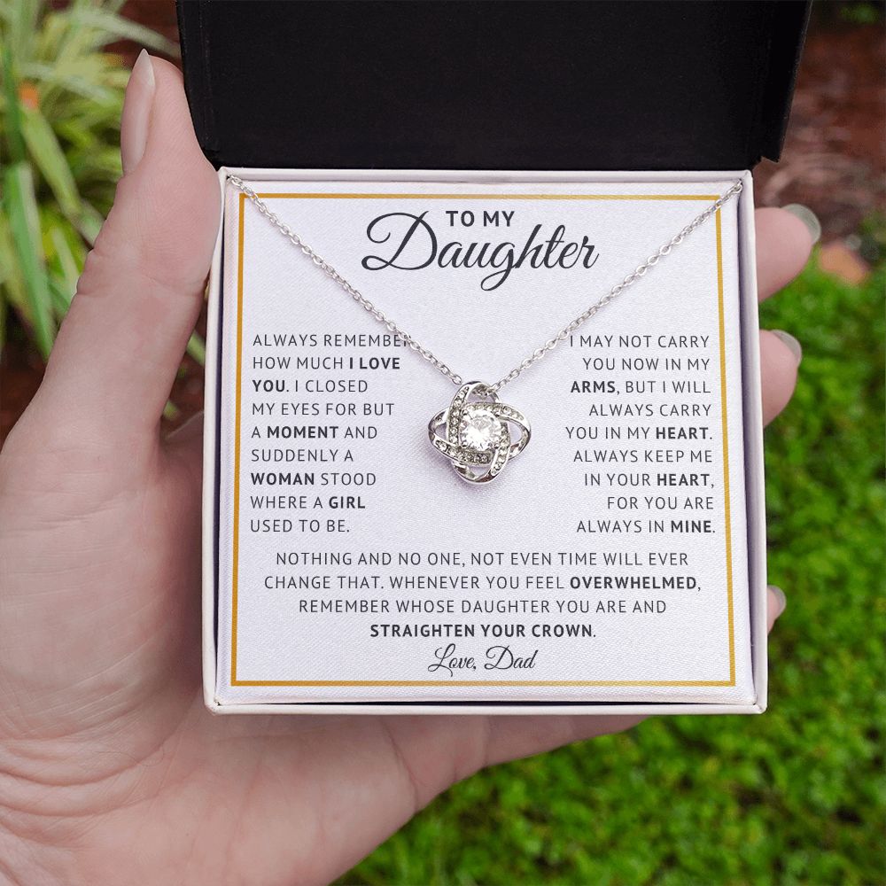 Daughter - Endless Love - Love Knot Necklace