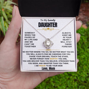 Gift for Daughter - I am proud to be your mom - TFG1