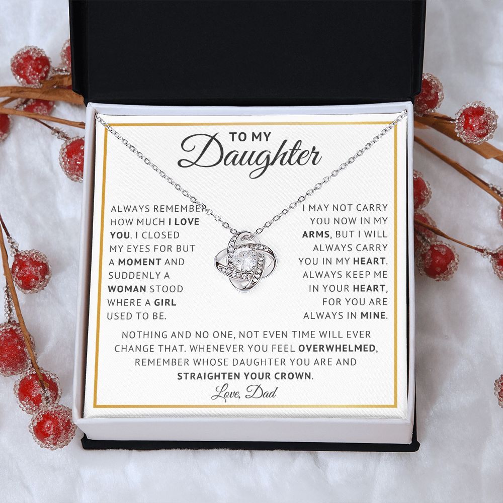 Daughter - Endless Love - Love Knot Necklace
