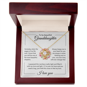 Granddaughter Necklace | Birthday Gift | College Gift | Wedding Gift | Love Knot Necklace