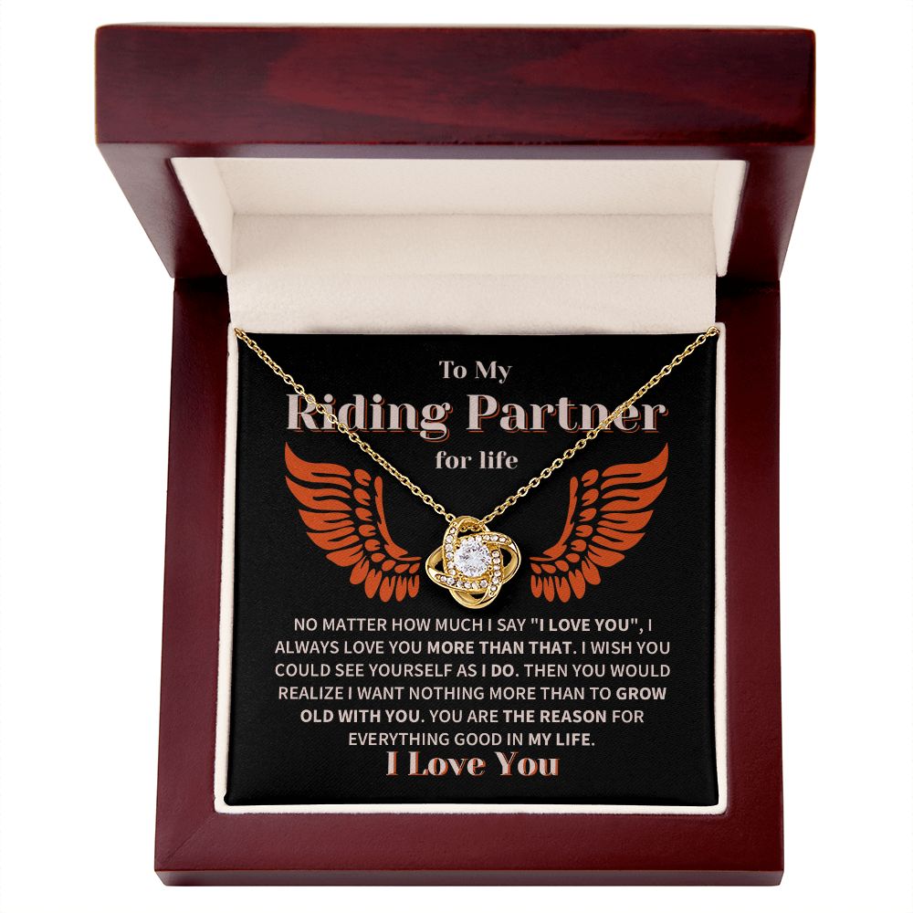 Riding Partner Grow Old Together Love Knot