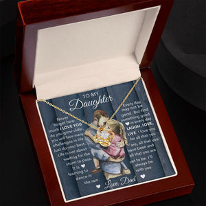 TO MY DAUGHTER - LOVE KNOT NECKLACE