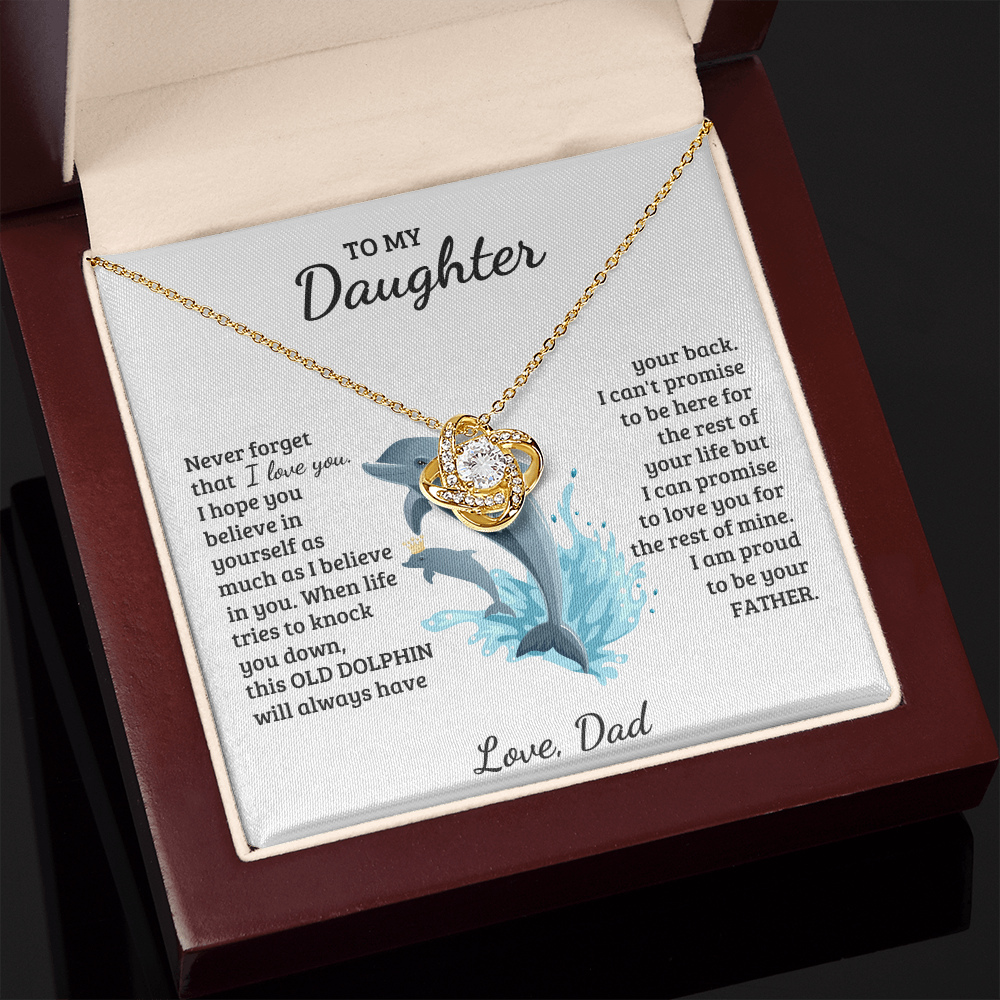 Daughter - Proud of you - Love Knot Necklace