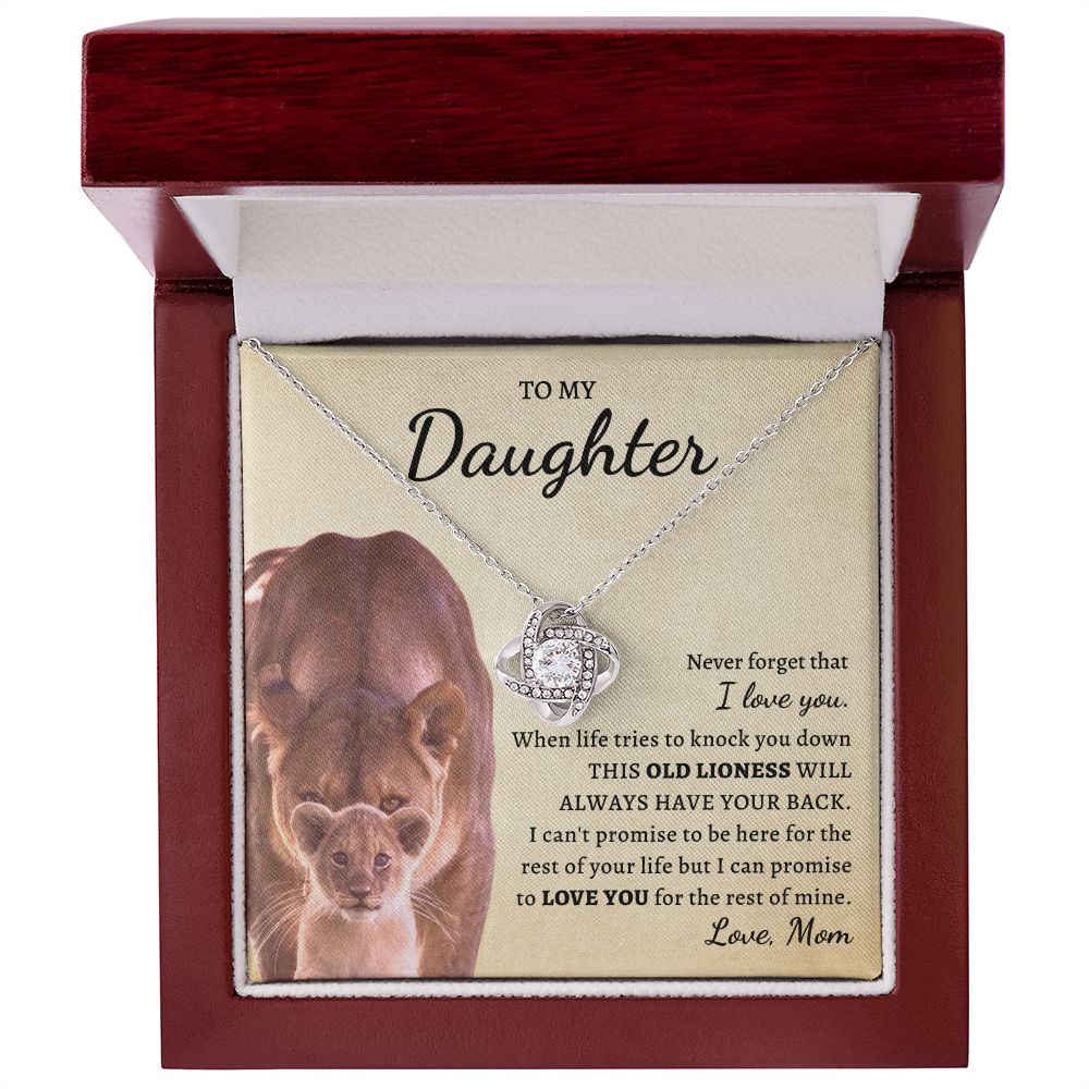 To My Daughter | Old Lioness | Love Knot Necklace