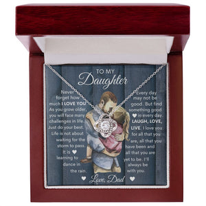 TO MY DAUGHTER - LOVE KNOT NECKLACE