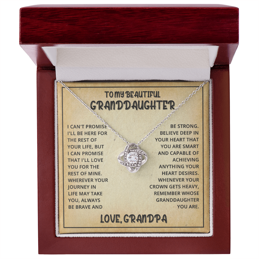 Granddaughter Promise - Vesta Knot Necklace