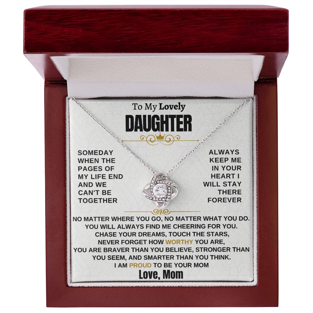 Gift for Daughter - I am proud to be your mom - TFG1