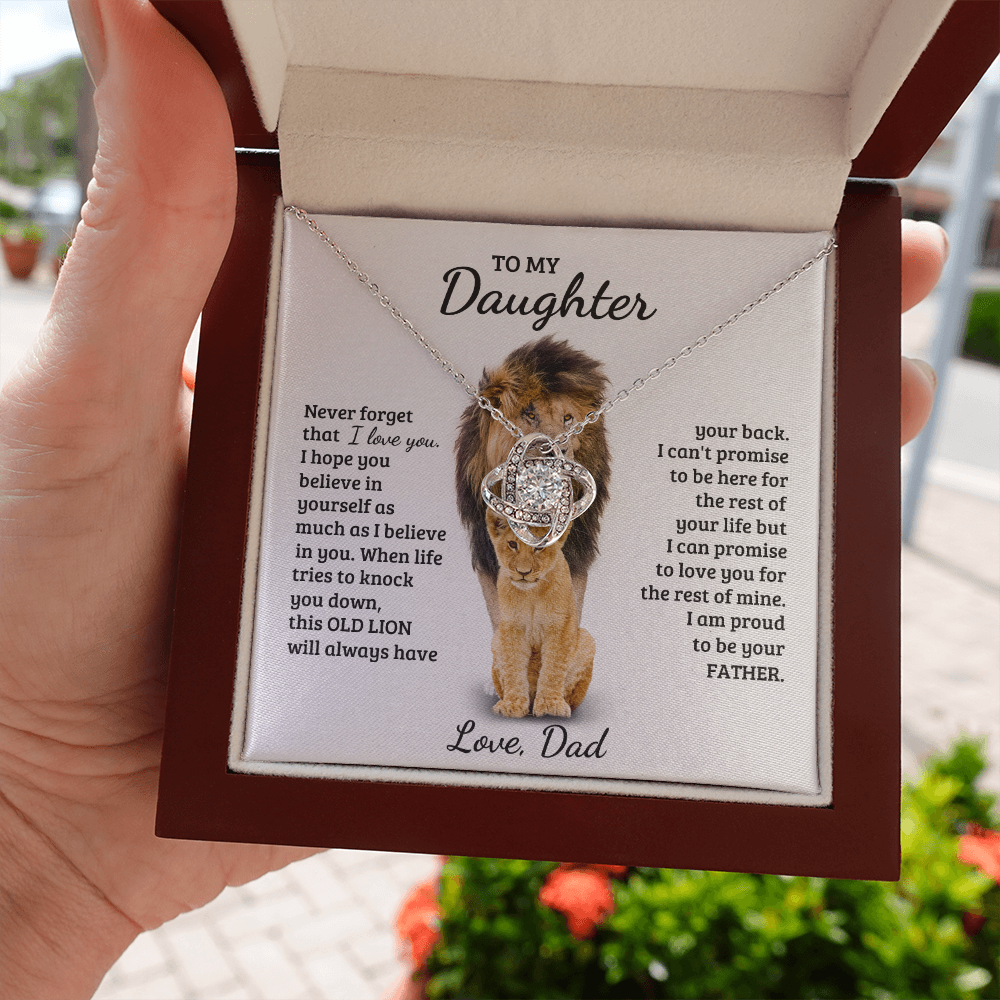 Daughter - My Life - Love Knot Necklace