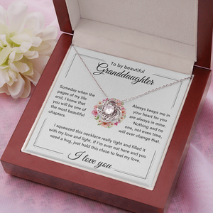 Granddaughter Necklace | Birthday Gift | College Gift | Wedding Gift | Love Knot Necklace