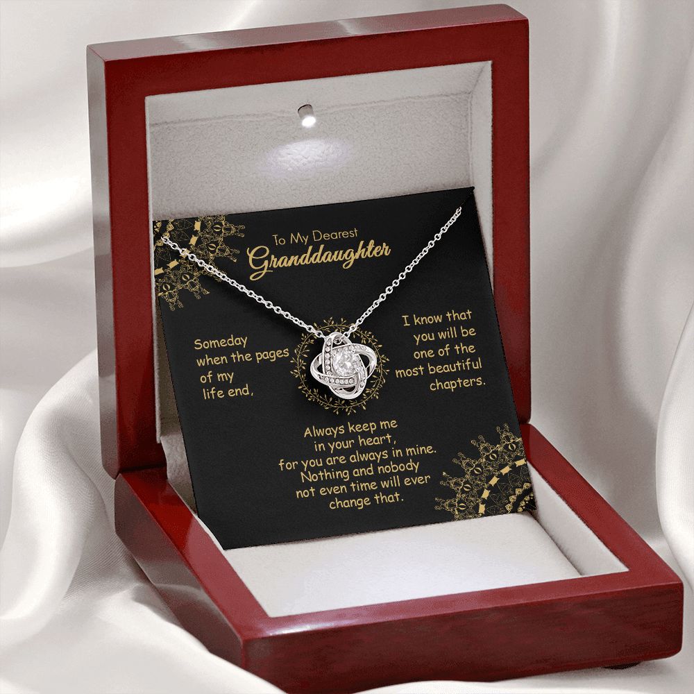To My Dearest Granddaughter - Most Beautiful Chapters - Love Knot Necklace