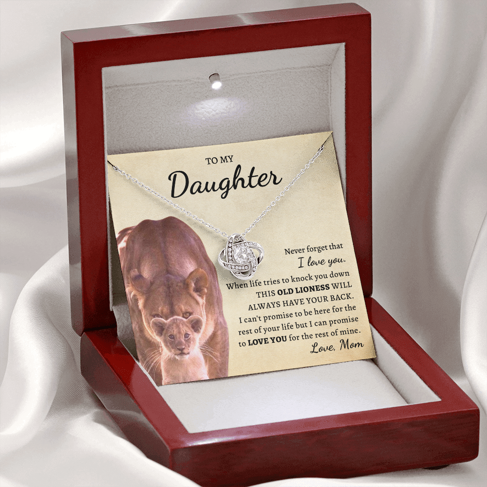 To My Daughter | Old Lioness | Love Knot Necklace