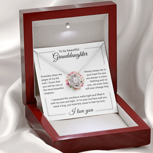 Granddaughter Necklace | Birthday Gift | College Gift | Wedding Gift | Love Knot Necklace