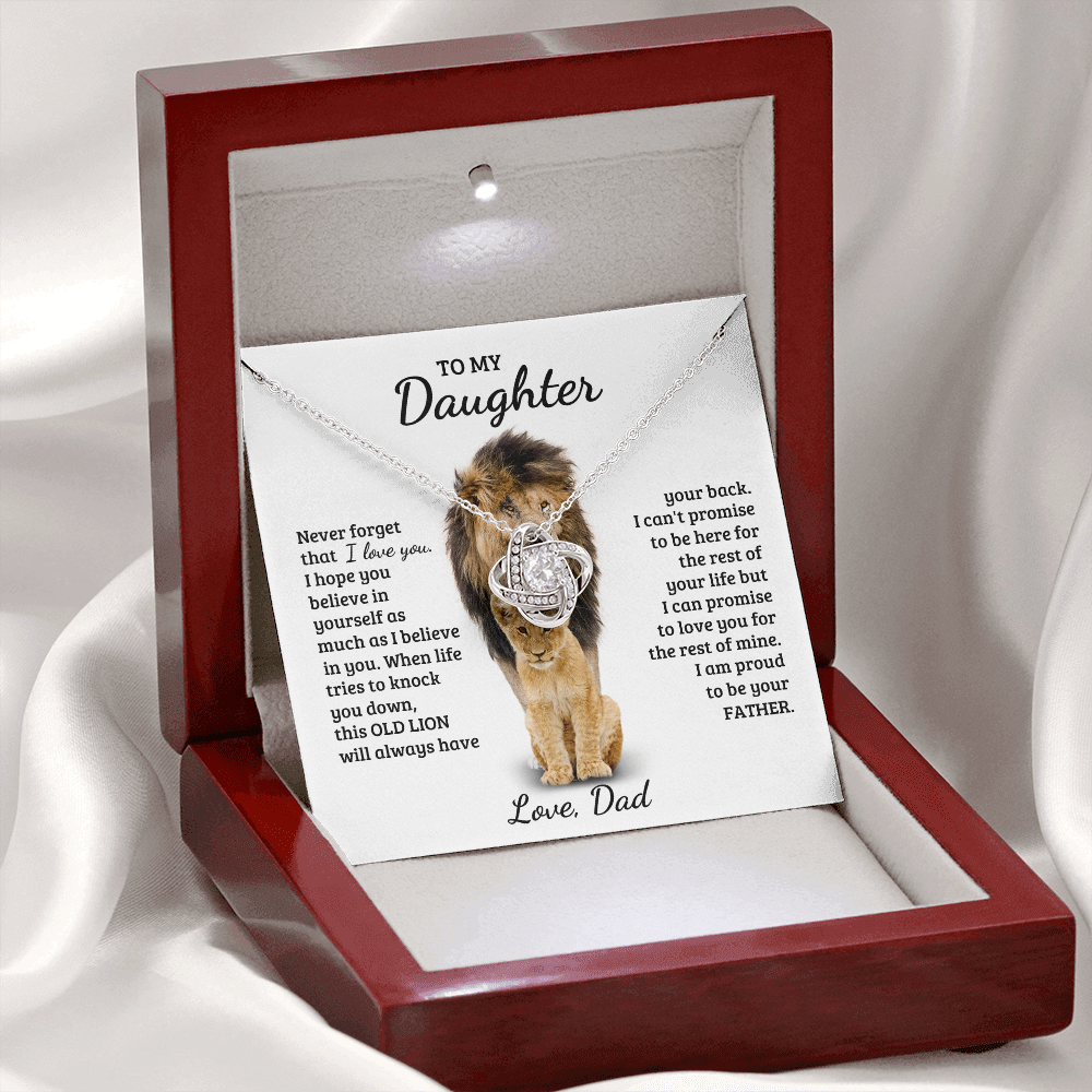 Daughter - My Life - Love Knot Necklace