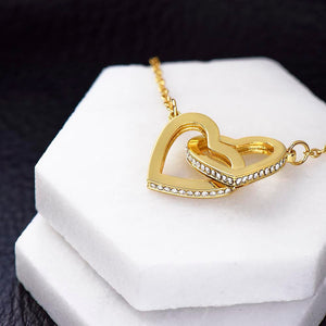 To My Wife- Wherever the Journey Takes Us Interlock Necklace